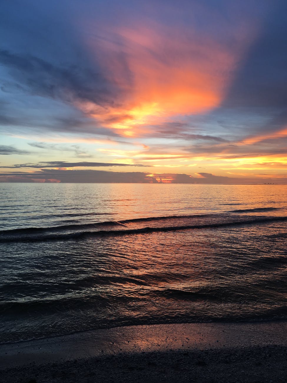 ocean view during sunset